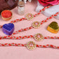 Ruby Red Heritage Bhaiya Rakhi