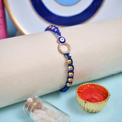 Round Shield Evil Eye Rakhi