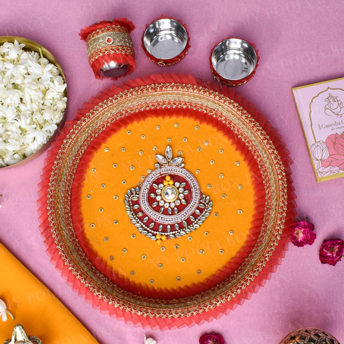 Rajwadi Tarang Pooja Thali Set