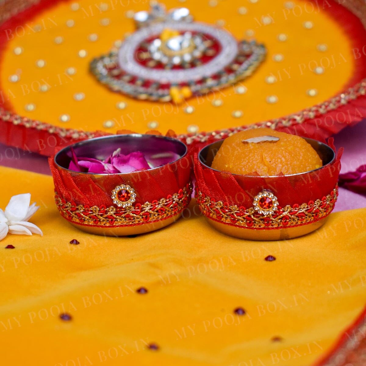 Rajwadi Tarang Pooja Thali Set