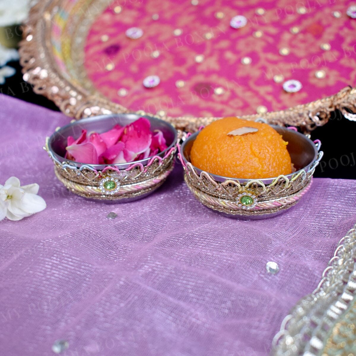 Banarasi Heritage Pooja Thali Set