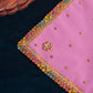 30x30 Velvet Pooja Mat Aasan Pink