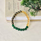 Green Jade, Citrine & Pyrite Natural Crystal Healing Bracelet