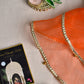 Orange Karwa Chauth Thali Cover