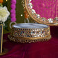 Pink Beaded Karwa Chauth Thali Set