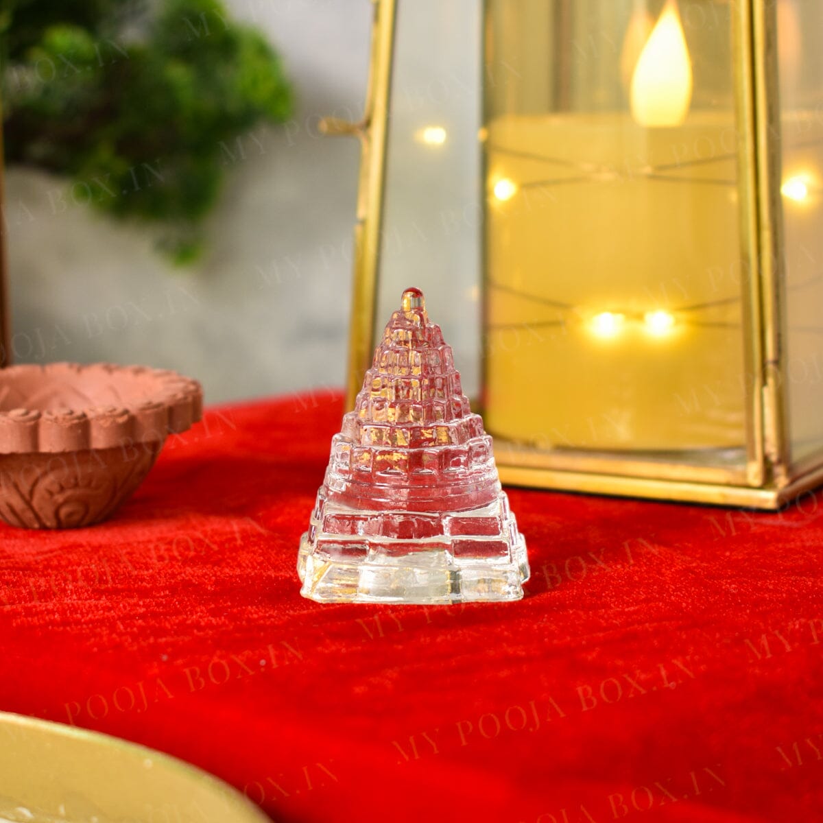 Glass Shree Meru Yantra for Vastu