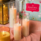 Flameless LED T-Light Pillar Candles Gift Box