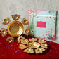 Astounding Lotus Diya Urli Gift Box