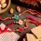 Pristine Drop Shaped Rakhi Set of 3