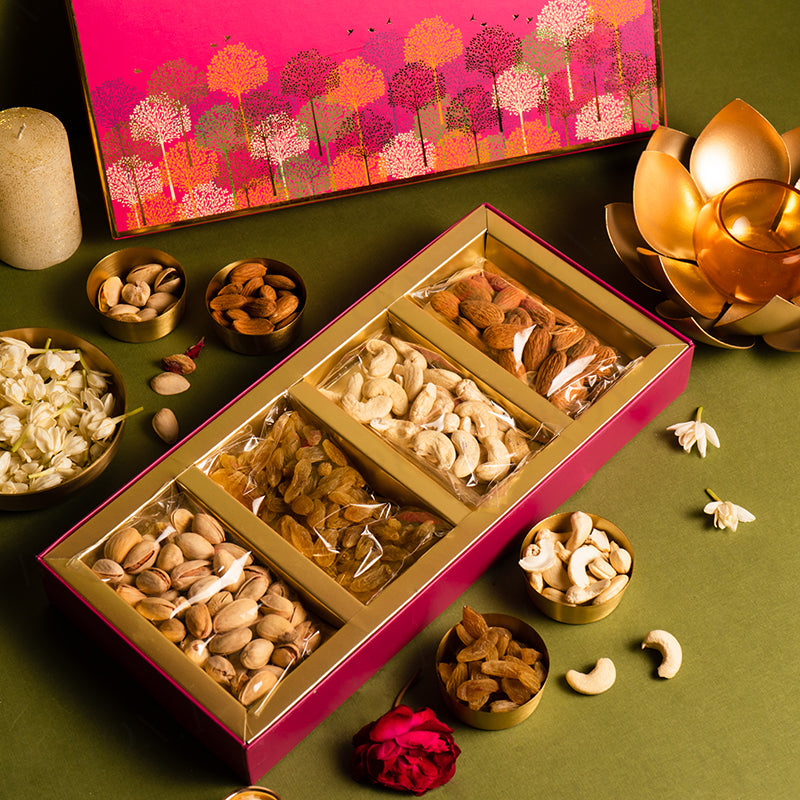 Buy Assorted Sugarfree Dry Fruit Cake 6PC Sweet Box Online in India -  Mypoojabox.in