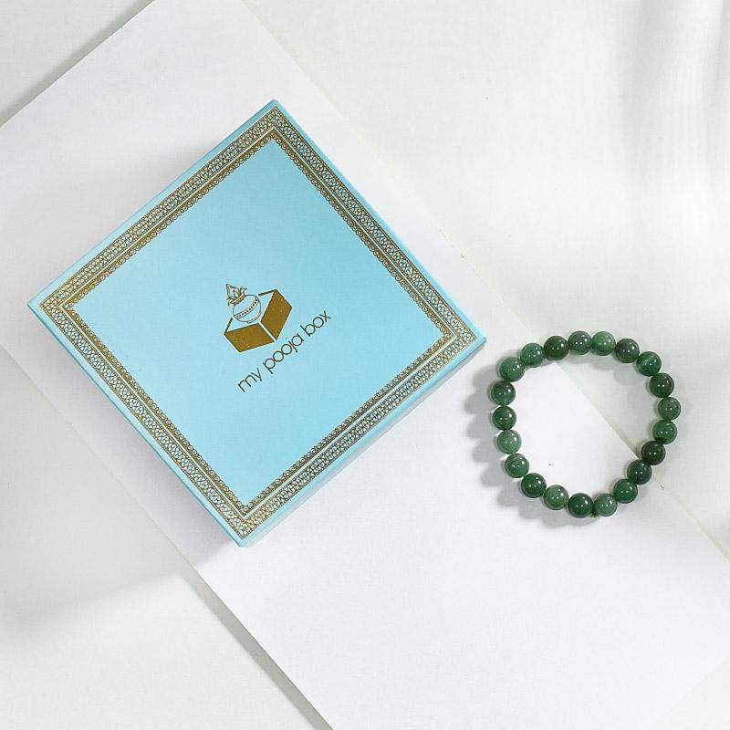 Green Jade Bracelet Gemstone Beads  Plus Value