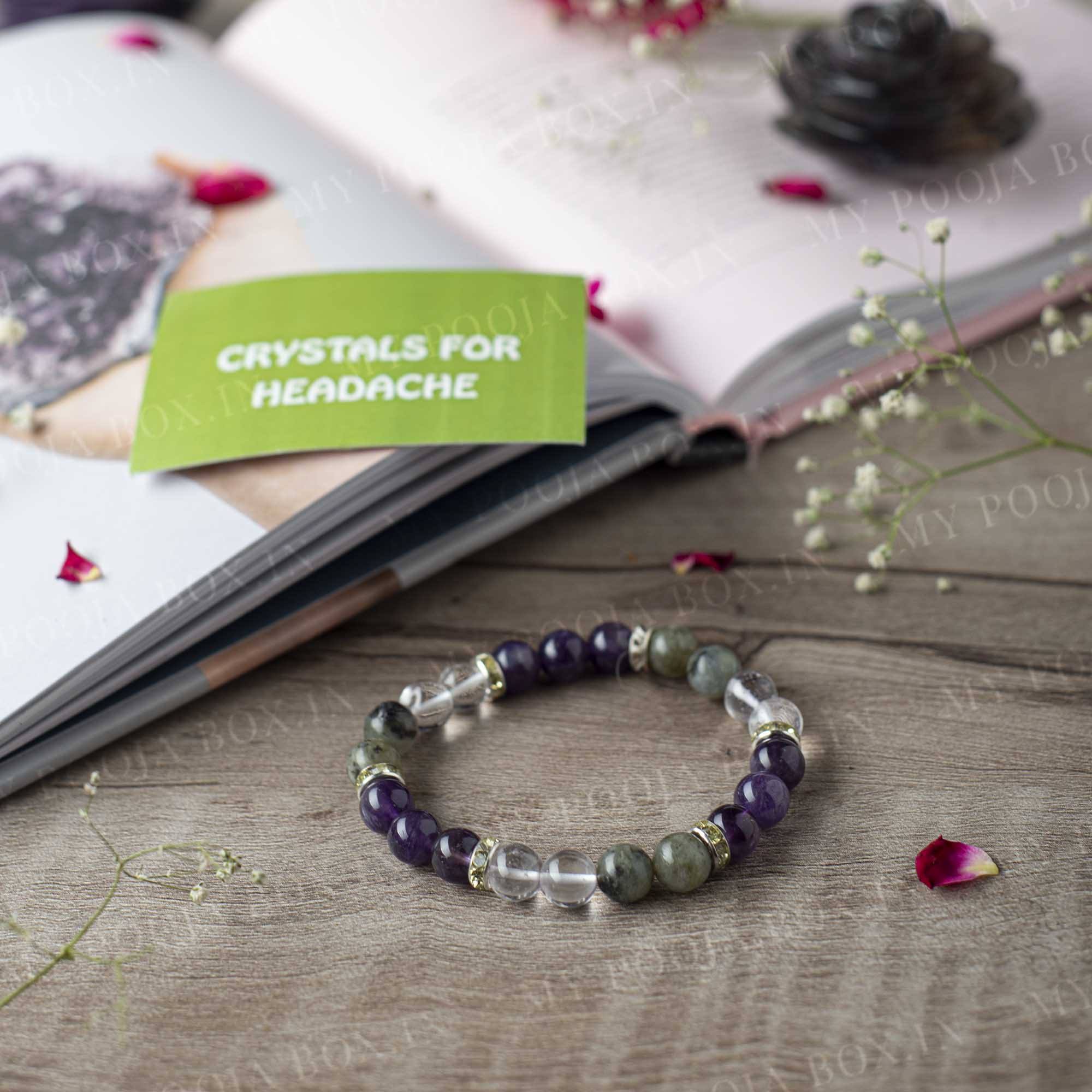 Headache Natural Crystal Healing Bracelet