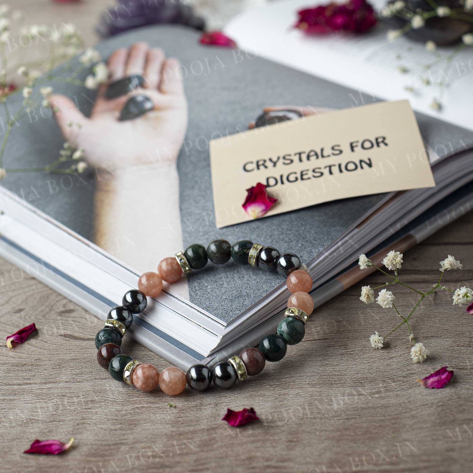 Digestion Natural Crystal Healing Bracelet