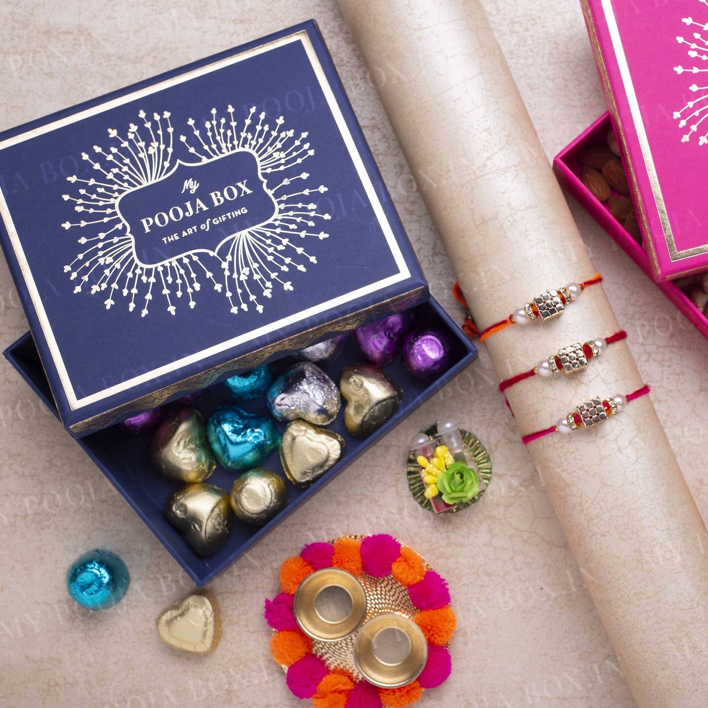 Cute Dice Rakhi Gift Box