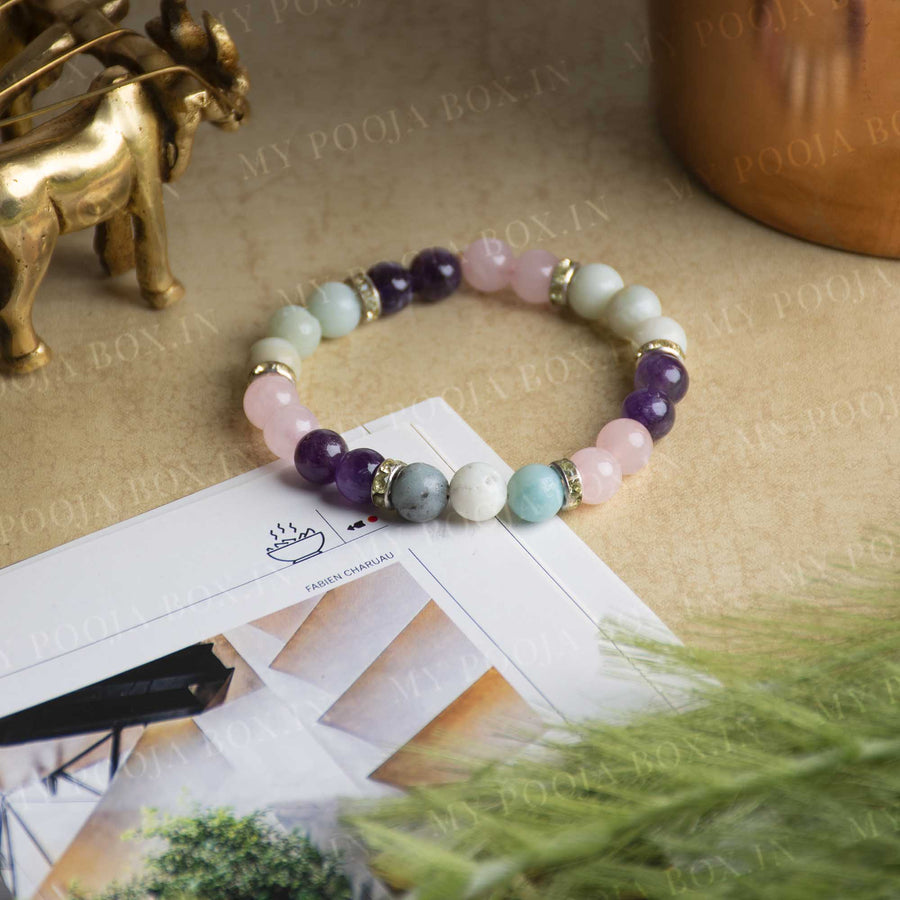 Anxiety & Stress Relief Beaded Crystal Bracelet | The Holistic Hamper  Crystal Shop