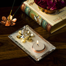 Solitude Ganesha Tealight Showpiece