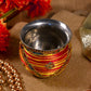 Silk Thread Covered Decorative Lota