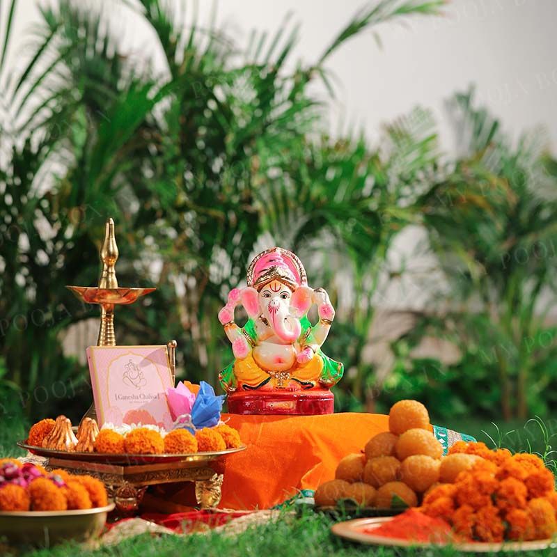 Buy Ganesh Chaturthi Puja Samagri, Eco-Friendly Ganesha India