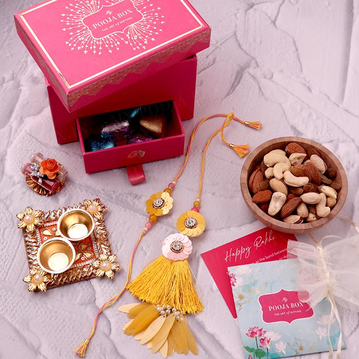 Crafted Bhaiya Bhabhi Rakhi Box