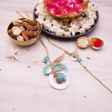 Lavish Blue Bhaiya Bhabhi Rakhi