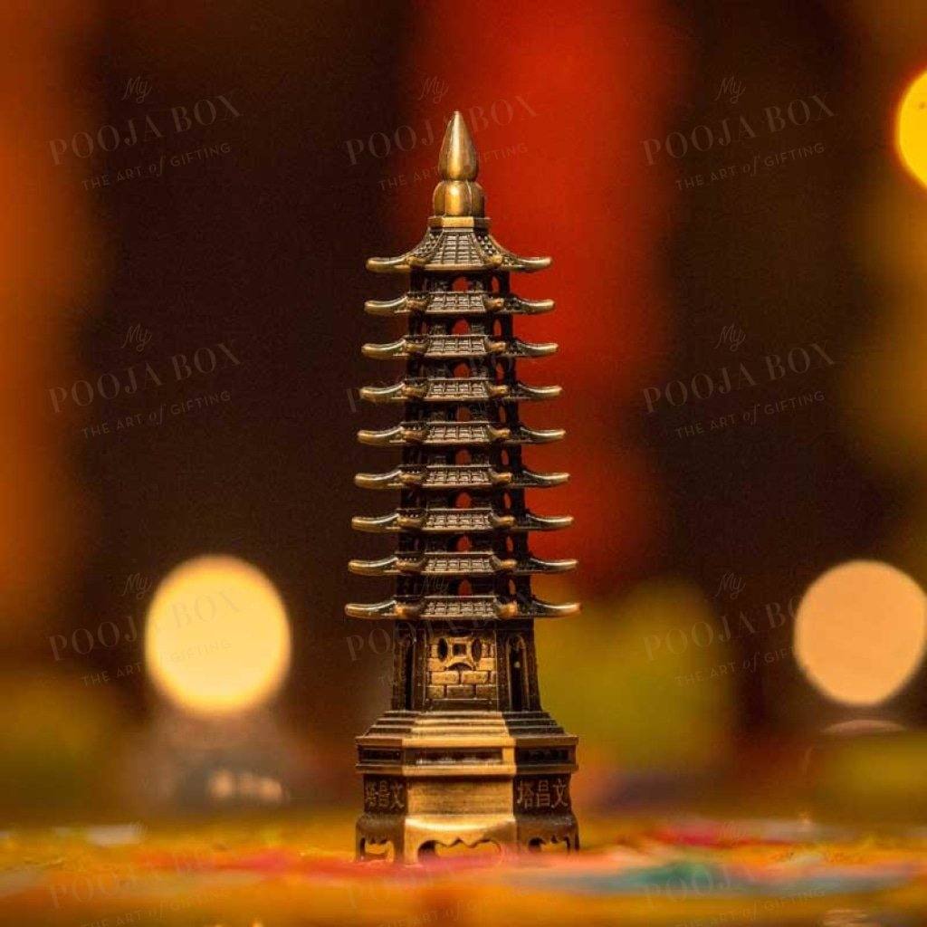 Feng Shui Metal Pagoda Tower for Success