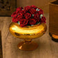 Honey Gold Foil Flower Vase Candle Holder