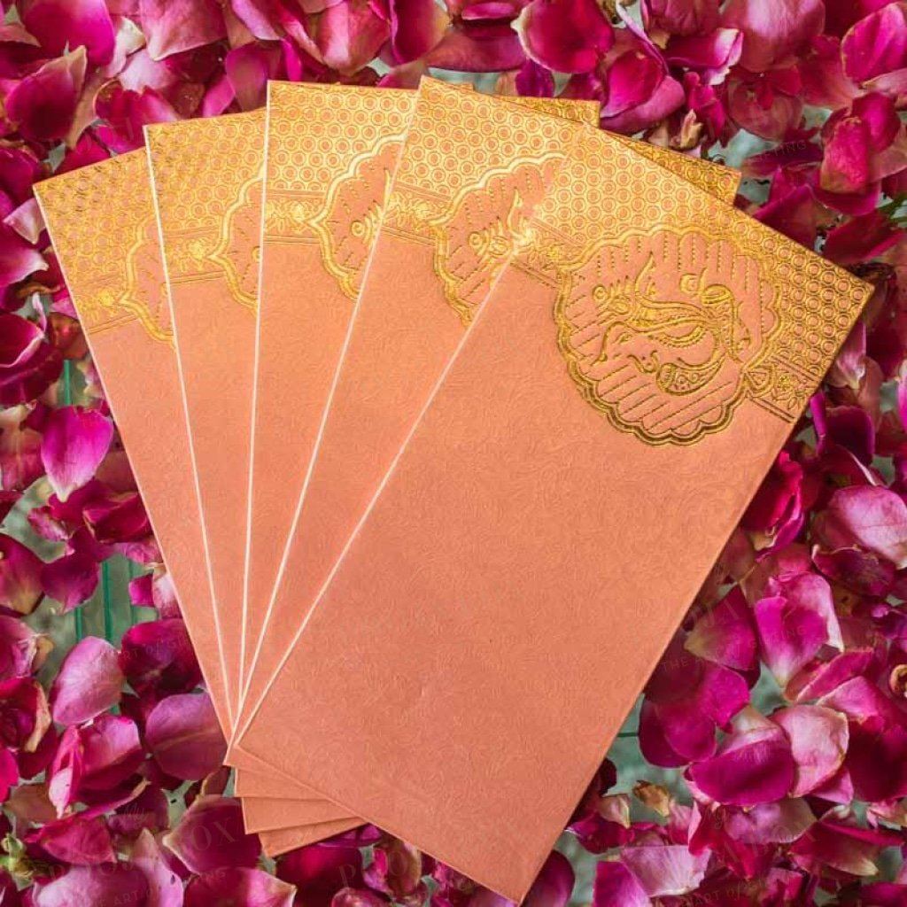 Saffron Shagun Envelope (Set Of 2)